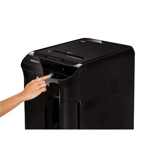 Fellowes AutoMax 450C Destructora de documentos, Corte en partículas, Negra