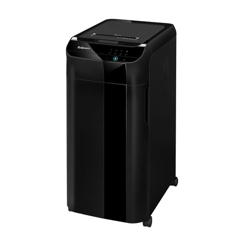 Fellowes AutoMax 450C Destructora de documentos con corte en partículas, Negra