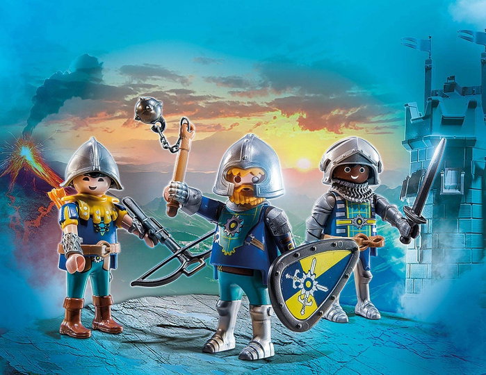 PLAYMOBIL Set de 3 Caballeros de Novelmore 70671