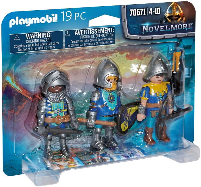 PLAYMOBIL Set de 3 Caballeros de Novelmore 70671