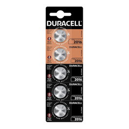 Duracell CR2016 Pila Botón Litio 3V Ø20 x 1,6 mm Blister 5 Unidades
