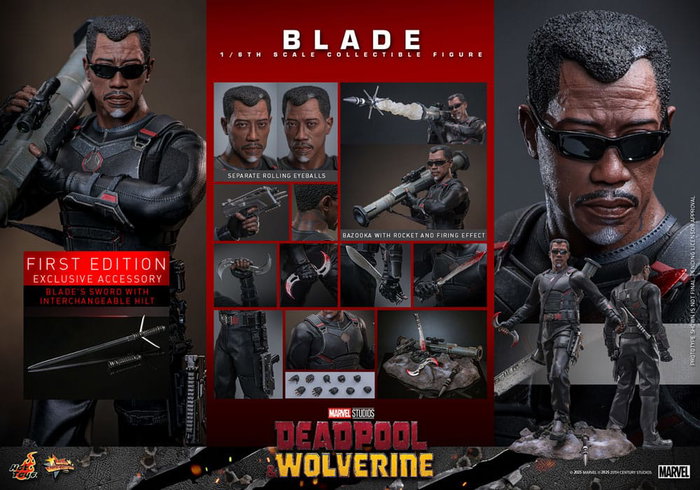 Hot Toys Deadpool & Wolverine Movie Masterpiece 1/6 Blade 30 cm Hot Toys Deadpool & Wolverine Movie Masterpiece 1/6 Blade 30 cm