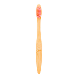 MINIMA ORGANICS Cepillo De Dientes De Bambu Infantil - Rosa Cerdas Blandas Sostenible Natural Moso