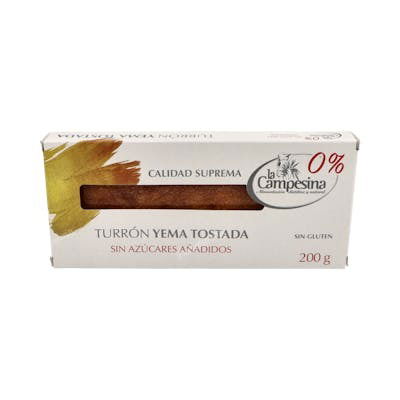 LA CAMPESINA Turron Yema Tostada 185 Gr Sg S/A LA CAMPESINA Turron Yema Tostada 185 Gr Sg S/A