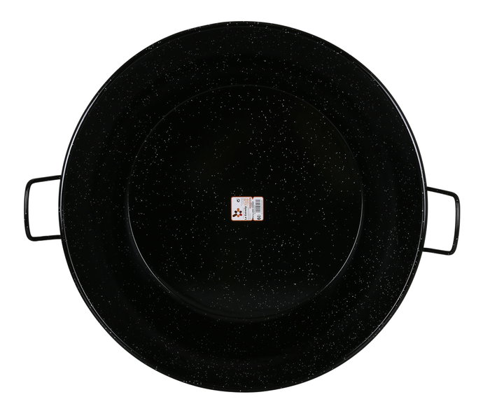 La Estrella Paellera honda bordonada jaspeada de 60 cm / 69 cm, 30 litros, acero esmaltado, dimensiones: 62x69x20.5 cm (4 Unidades) La Estrella Paellera honda bordonada jaspeada de 60 cm / 69 cm, 30 litros, acero esmaltado, dimensiones: 62x69x20.5 cm (4 Unidades)