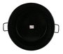 La Estrella Paellera honda bordonada jaspeada de 60 cm / 69 cm, 30 litros, acero esmaltado, dimensiones: 62x69x20.5 cm (4 Unidades)