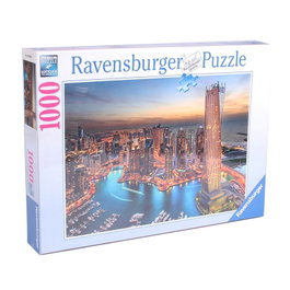 Ravensburger Puzzle Dubai Marina de noche, 1000 piezas