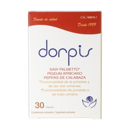 Bioserum Dorpis 30 Comprimidos Saw Palmetto Pygeum Calabaza Próstata