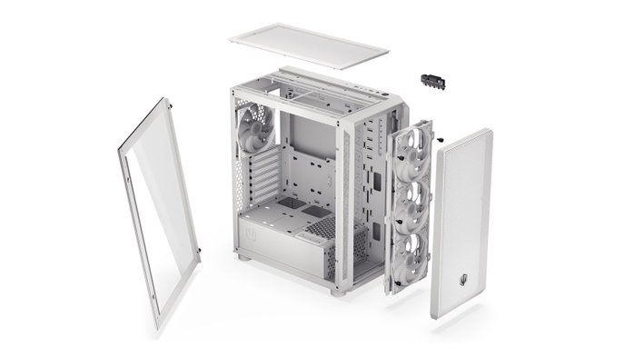 Endorfy Arx 500 White ARGB Torre PC ATX Blanca USB-C 7 Ventiladores Refrigeración 360mm Endorfy Arx 500 White ARGB Torre PC ATX Blanca USB-C 7 Ventiladores Refrigeración 360mm