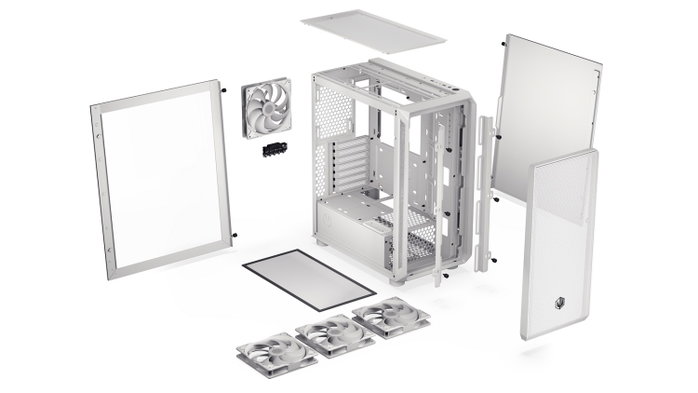 Endorfy Arx 500 White ARGB Torre PC ATX Blanca USB-C 7 Ventiladores Refrigeración 360mm Endorfy Arx 500 White ARGB Torre PC ATX Blanca USB-C 7 Ventiladores Refrigeración 360mm