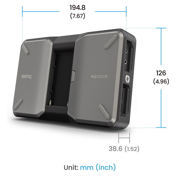 BenQ PVS7 Monitor de cámara de 7 pulgadas WUXGA IPS, 1920 x 1200, 2000 nits, HDMI/SDI, 16:10, Negro