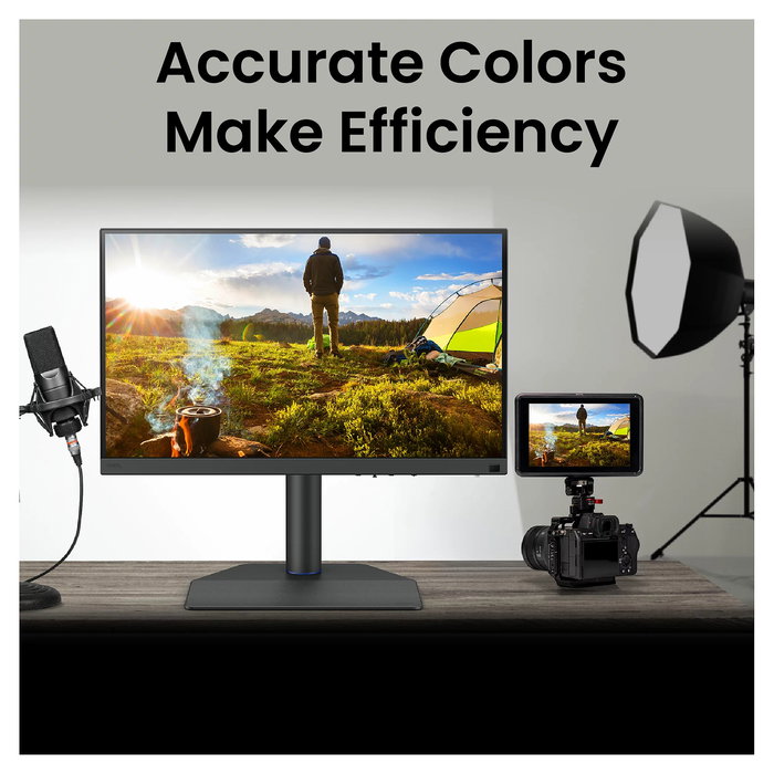 BenQ PVS7 Monitor de cámara de 7 pulgadas WUXGA IPS, 1920 x 1200, 2000 nits, HDMI/SDI, 16:10, Negro