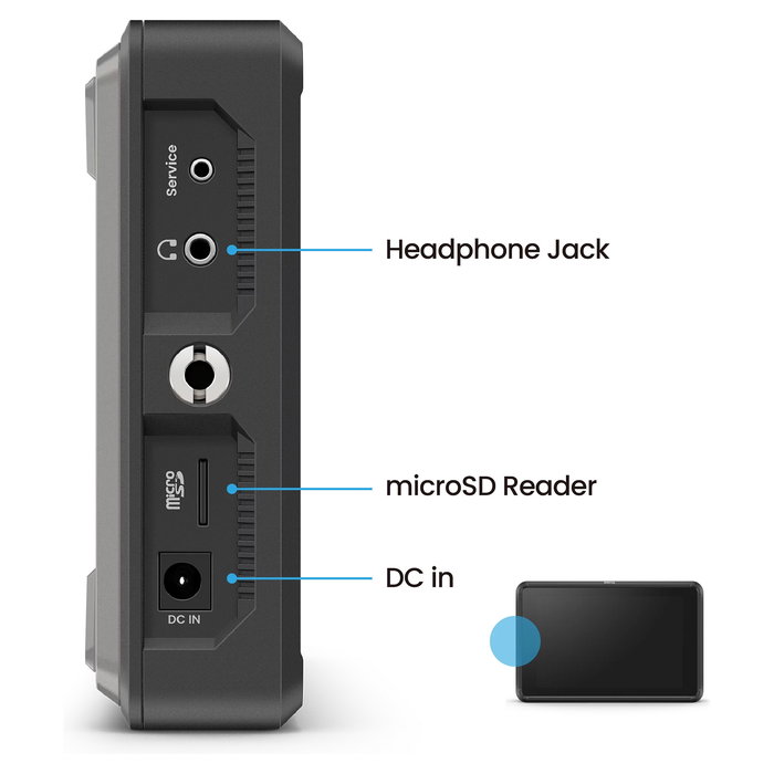 BenQ PVS7 Monitor de cámara de 7 pulgadas WUXGA IPS, 1920 x 1200, 2000 nits, HDMI/SDI, 16:10, Negro