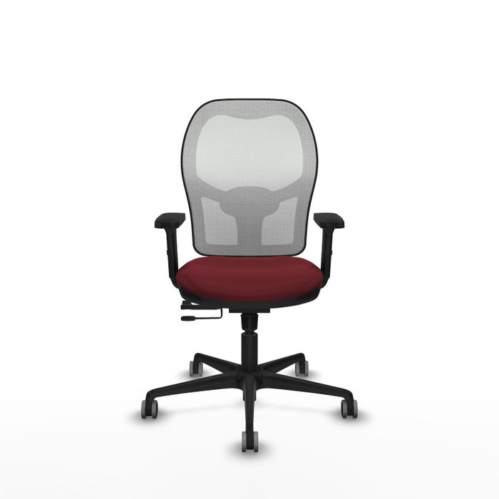 PIQUERAS Y CRESPO Silla de oficina Jorquera Granate y Blanco PIQUERAS Y CRESPO Silla de oficina Jorquera Granate y Blanco