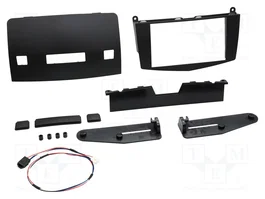 ACV Bastidor de montaje de radio para Mercedes, 2 DIN, Negro