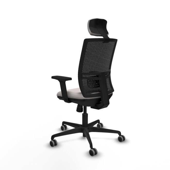 PIQUERAS Y CRESPO Silla de oficina Yunquera con mecanismo Sincro, Blanco y Negro PIQUERAS Y CRESPO Silla de oficina Yunquera con mecanismo Sincro, Blanco y Negro