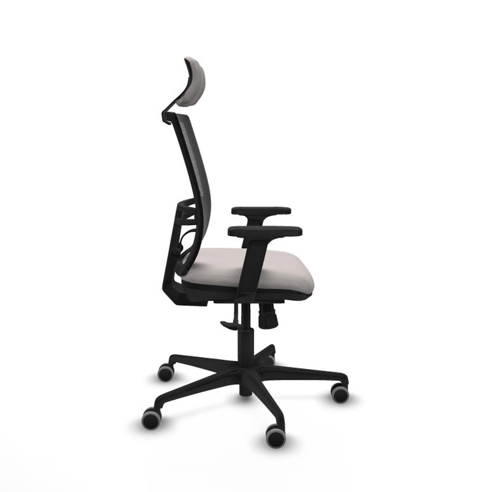 PIQUERAS Y CRESPO Silla de oficina Yunquera con mecanismo Sincro, Blanco y Negro PIQUERAS Y CRESPO Silla de oficina Yunquera con mecanismo Sincro, Blanco y Negro