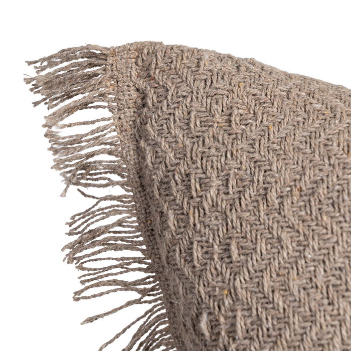 Ixia Cojín Marrón Algodón-Poliéster 45 x 45 cm (Pack de 2)