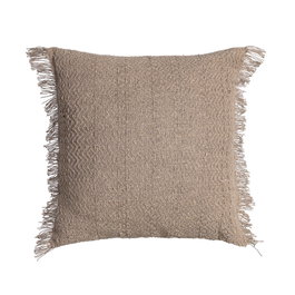 Ixia Cojín Marrón Algodón-Poliéster 45 x 45 cm (Pack de 2)