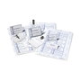 Durable 818200 Portagafetes Transparentes con Clip de Cocodrilo y Alfiler, Pack de 20