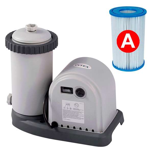 Intex Piscina Prism Frame Oval 610x305x122cm con Bomba