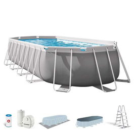 Intex Piscina Prism Frame Oval 610x305x122cm con Bomba