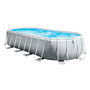 Intex Piscina Prism Frame Oval 610x305x122cm con Bomba