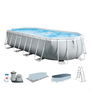 Intex Piscina Prism Frame Oval 610x305x122cm con Bomba