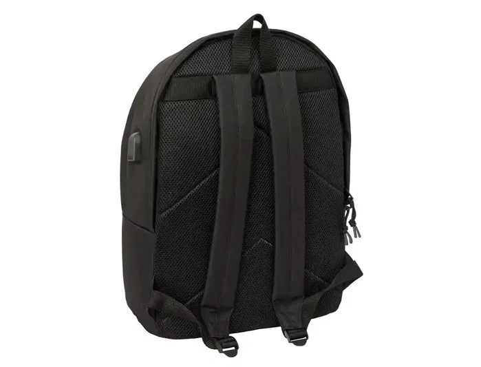 Safta Mochila Doble Atlético de Madrid Teen Black con USB para Portátil 15,6 pulgadas Safta Mochila Doble Atlético de Madrid Teen Black con USB para Portátil 15,6 pulgadas