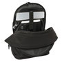 Safta Mochila Doble Atlético de Madrid Teen Black con USB para Portátil 15,6 pulgadas