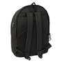 Safta Mochila Doble Atlético de Madrid Teen Black con USB para Portátil 15,6 pulgadas