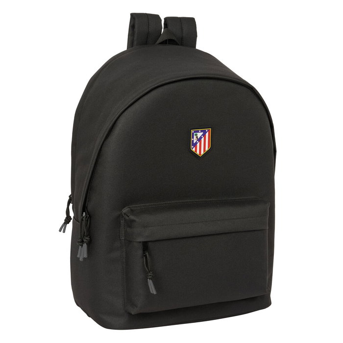 Safta Mochila Doble Atlético de Madrid Teen Black con USB para Portátil 15,6 pulgadas Safta Mochila Doble Atlético de Madrid Teen Black con USB para Portátil 15,6 pulgadas
