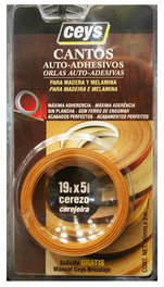CEYS Canto Autoadhesivo 5 m x 19 mm Blanco Cerezo