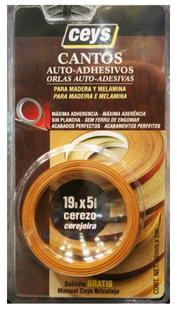CEYS Canto Autoadhesivo 5 m x 19 mm Blanco Cerezo CEYS Canto Autoadhesivo 5 m x 19 mm Blanco Cerezo
