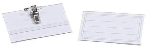 Funda Distintivo Iberplas Apaisada Con Pinza+Imperdible 54X87Mm Paquete De 50 Funda Distintivo Iberplas Apaisada Con Pinza+Imperdible 54X87Mm Paquete De 50