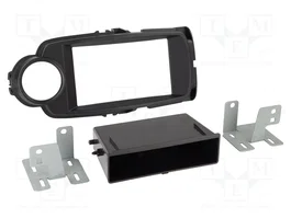 ACV Bastidor de montaje de radio para Toyota Yaris 2011-2020 2 DIN Negro