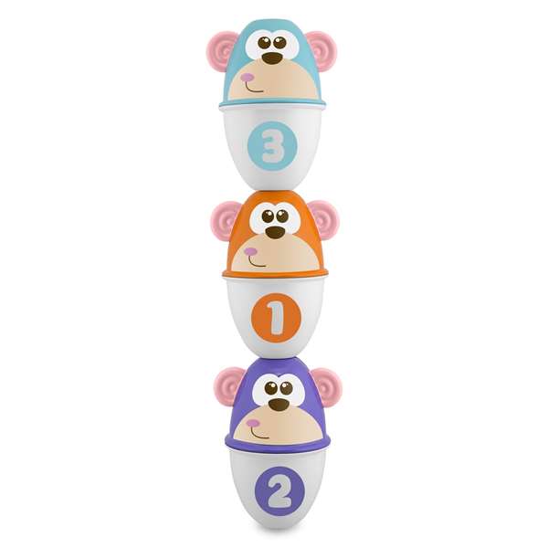 Chicco Juego de Bolos Animales con Pelota 11x15x9 cm Juguete Infantil Chicco Juego de Bolos Animales con Pelota 11x15x9 cm Juguete Infantil