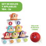 Chicco Juego de Bolos Animales con Pelota 11x15x9 cm Juguete Infantil