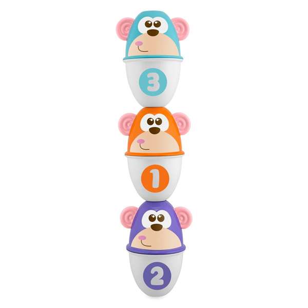 Chicco Juego de Bolos Animales con Pelota 11x15x9 cm Juguete Infantil Chicco Juego de Bolos Animales con Pelota 11x15x9 cm Juguete Infantil