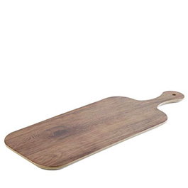 APS Bandeja Rectangular con Asa Melamina Roble 40x20 cm