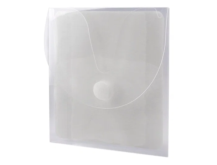 Q-connect Sobre para CD/DVD Polipropileno Transparente con Cierre Velcro Bolsa 5 Unidades