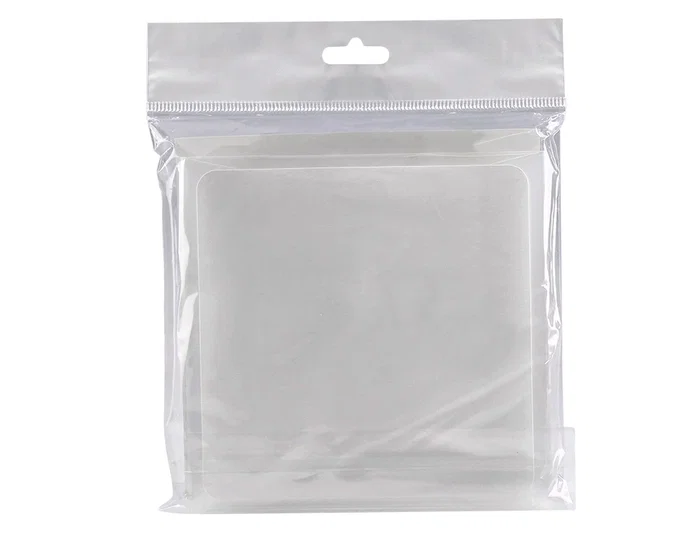 Q-connect Sobre para CD/DVD Polipropileno Transparente con Cierre Velcro Bolsa 5 Unidades