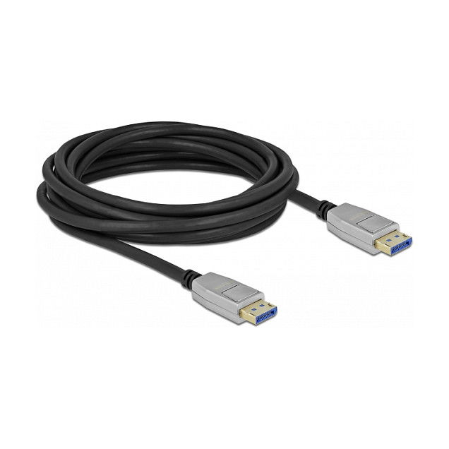 DeLOCK Cable DisplayPort 2.0 10K 60Hz 54Gbps, 3m, Conectores Macho Chapados en Oro, Carcasa Metal, 3 Capas Blindaje DeLOCK Cable DisplayPort 2.0 10K 60Hz 54Gbps, 3m, Conectores Macho Chapados en Oro, Carcasa Metal, 3 Capas Blindaje