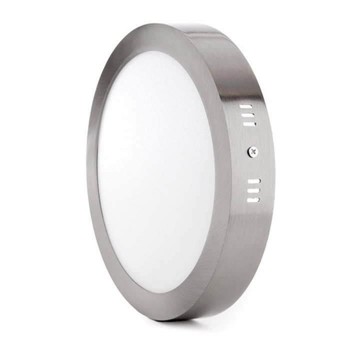 Plafón LED 18W 1800Lm 6000K Circular Níquel Satinado Plafón LED 18W 1800Lm 6000K Circular Níquel Satinado