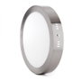 Plafón LED 18W 1800Lm 6000K Circular Níquel Satinado