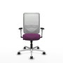 PIQUERAS Y CRESPO Silla de oficina Zulema con Mecanismo Sincro, Morado y Blanco