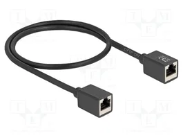 DELOCK Prolongador Ethernet Cat 6a S/FTP 0,5 m Negro
