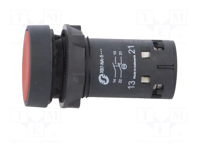 SCHNEIDER ELECTRIC Interruptor de presión Harmony XB7 rojo NC + NA 22mm