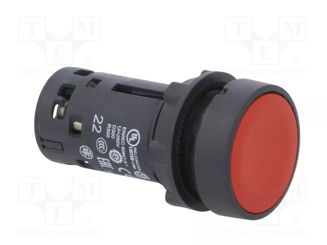 SCHNEIDER ELECTRIC Interruptor de presión Harmony XB7 rojo NC + NA 22mm