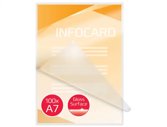 Gbc Bolsa de plastificar DIN A7 2x125 mc | Caja 100 Unidades Gbc Bolsa de plastificar DIN A7 2x125 mc | Caja 100 Unidades